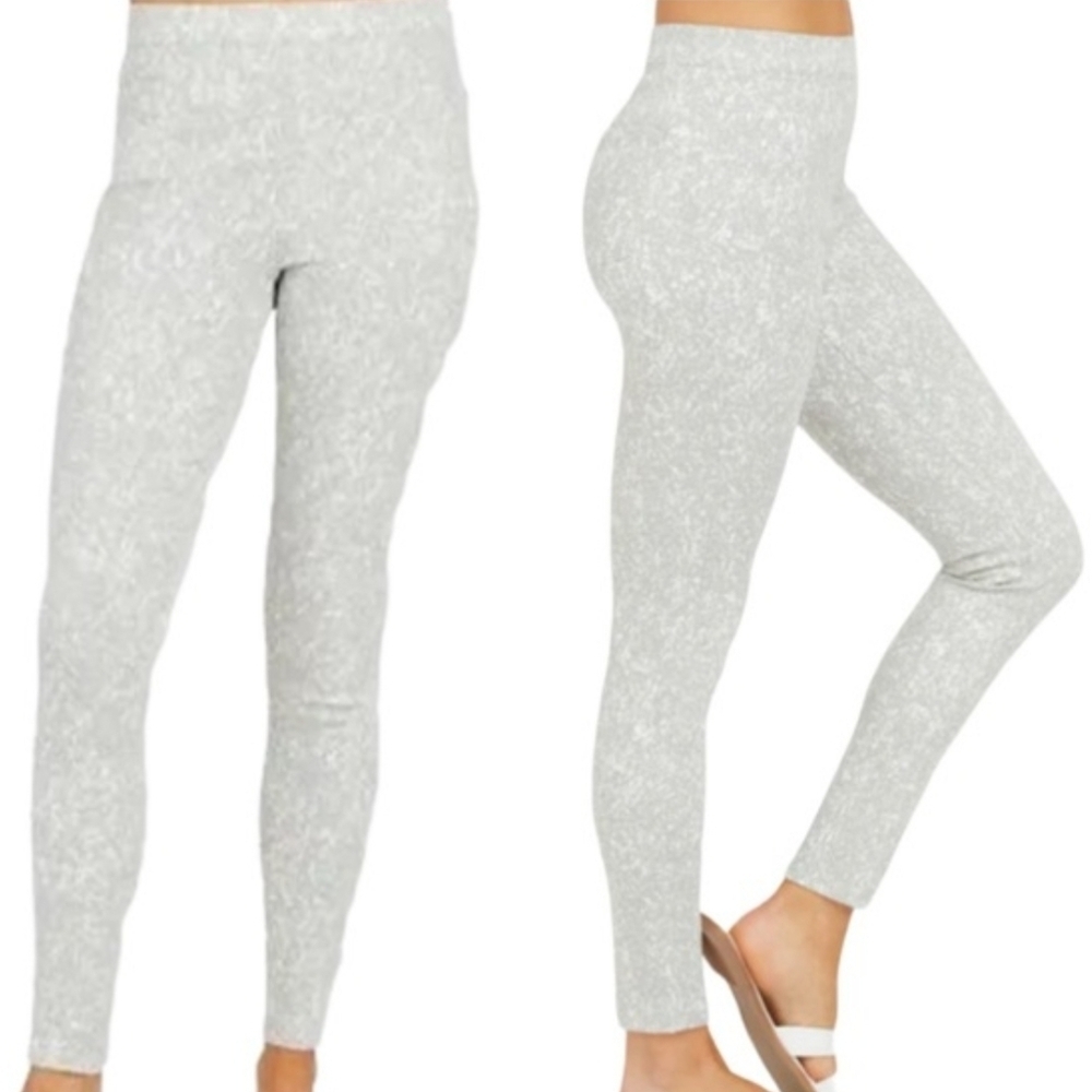 Spanx Jeanish Ankle Leggings in Speckled Great Size Medium